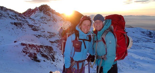 Tara and Sarah (Alpine Introduction 21-24 Jan 2016)