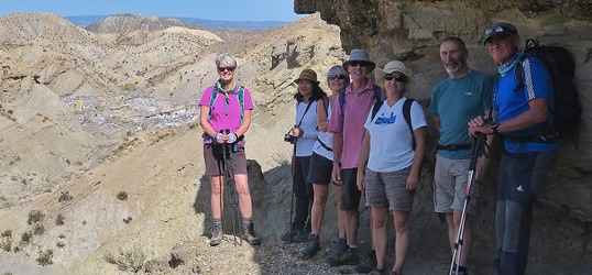 Gerald and Claire - Walking Tabernas desert 17 Oct 2017