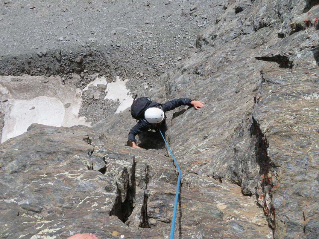 Summer High Altitude Rock Climbing on Veleta, Sierra Nevada, Spain